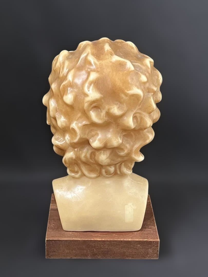 19世紀末 フランス アンティーク ワックス少年静かな佇まいの胸像