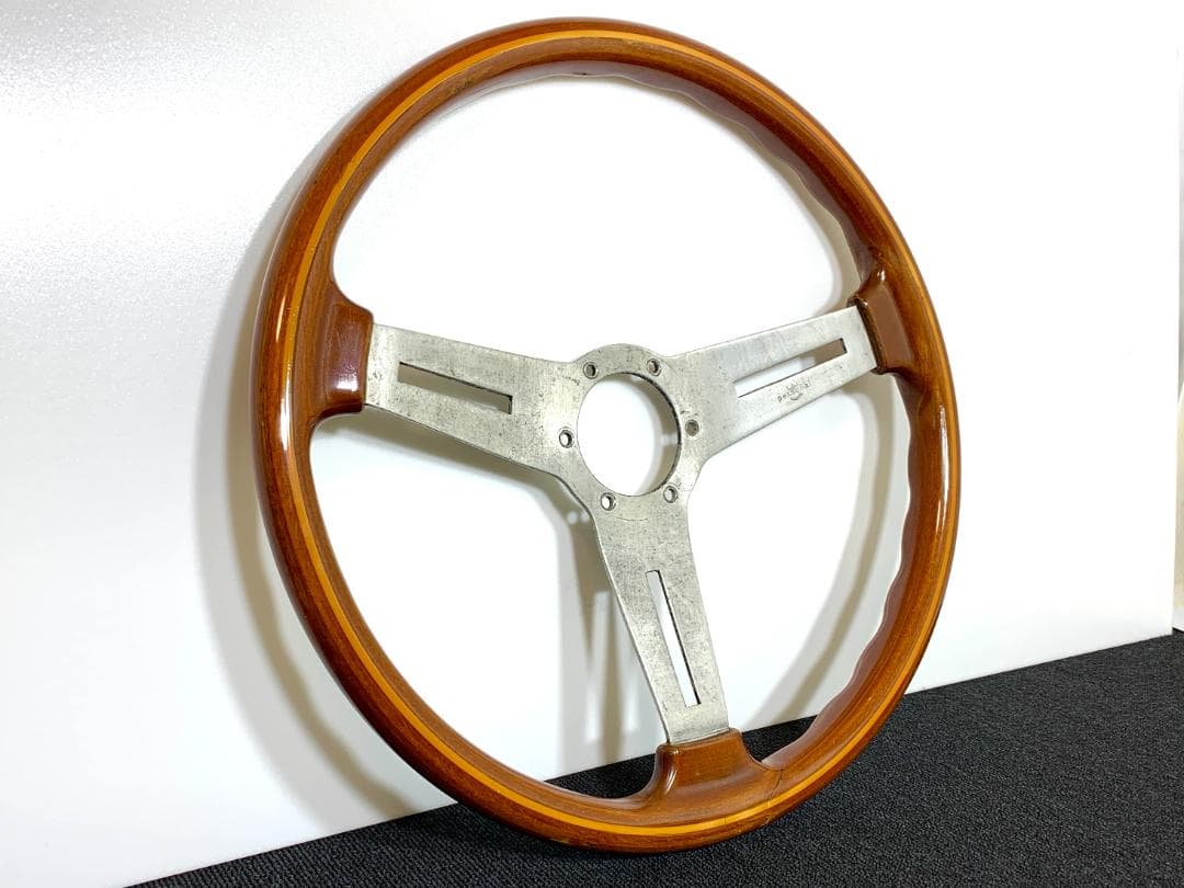パーソナル PERSONAL 大径ウッドステアリング 39パイ 当時物