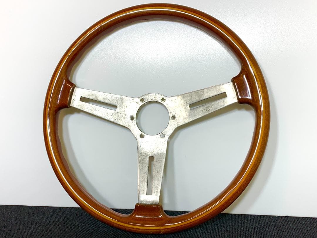 パーソナル PERSONAL 大径ウッドステアリング 39パイ 当時物
