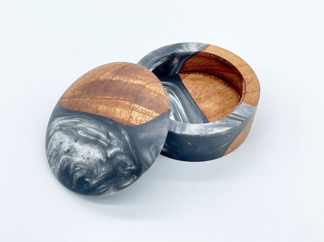 香合　レジン×ウッド