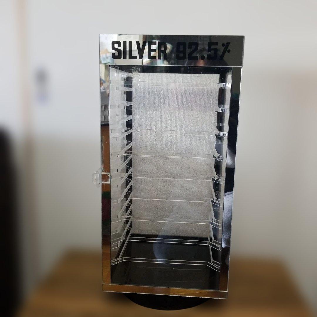 アクリル製アクセサリーケース回転式ピアスケース　ディスプレイケース　店舗用品