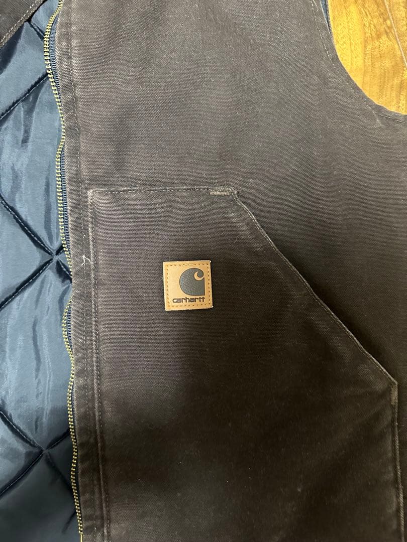 Carhartt ダークブラウン ベスト Medium