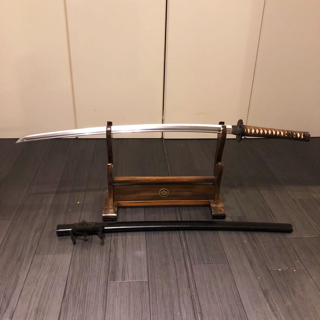 高級模造刀　居合刀　樋入り刀身　茶拵え　亜合金刀身