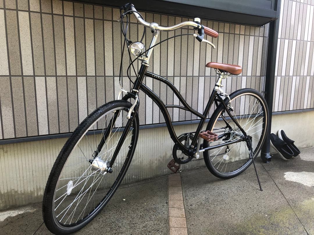 (引取限定)シティサイクル 27インチ ブラック　レトロ風　おしゃれ　昭和風