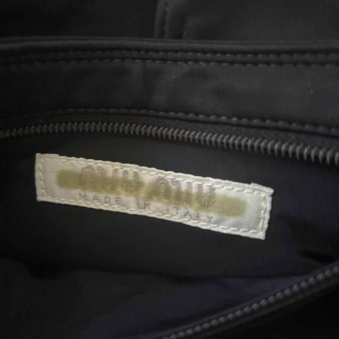 美品　MIUMIU ミュウミュウ　アーカイブウェストバッグ　黒