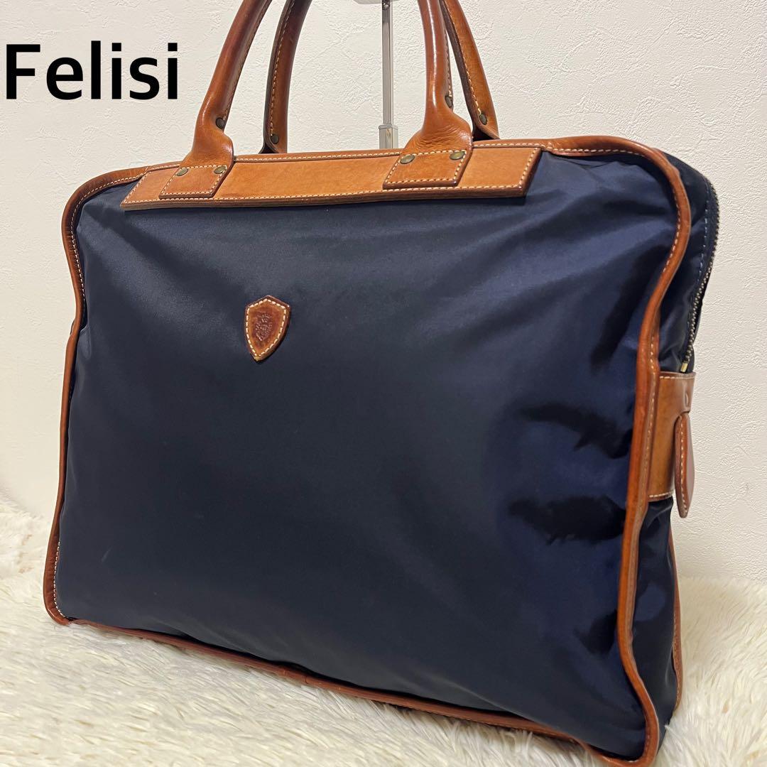 フェリージ Felisi 10-105 ビジネスバッグ ブリーフケース ネイビー