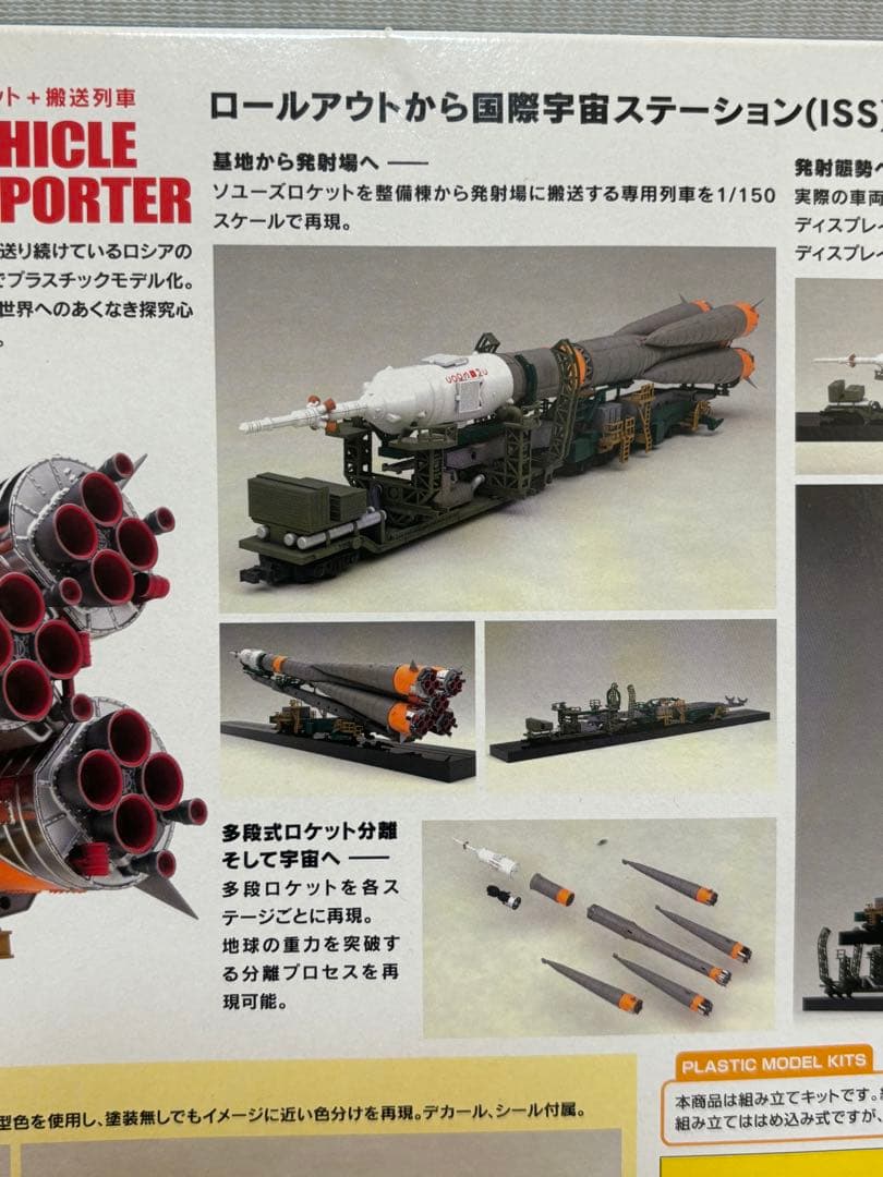 グッドスマイルカンパニー 1/150 ソユーズロケット+搬送列車 未組立