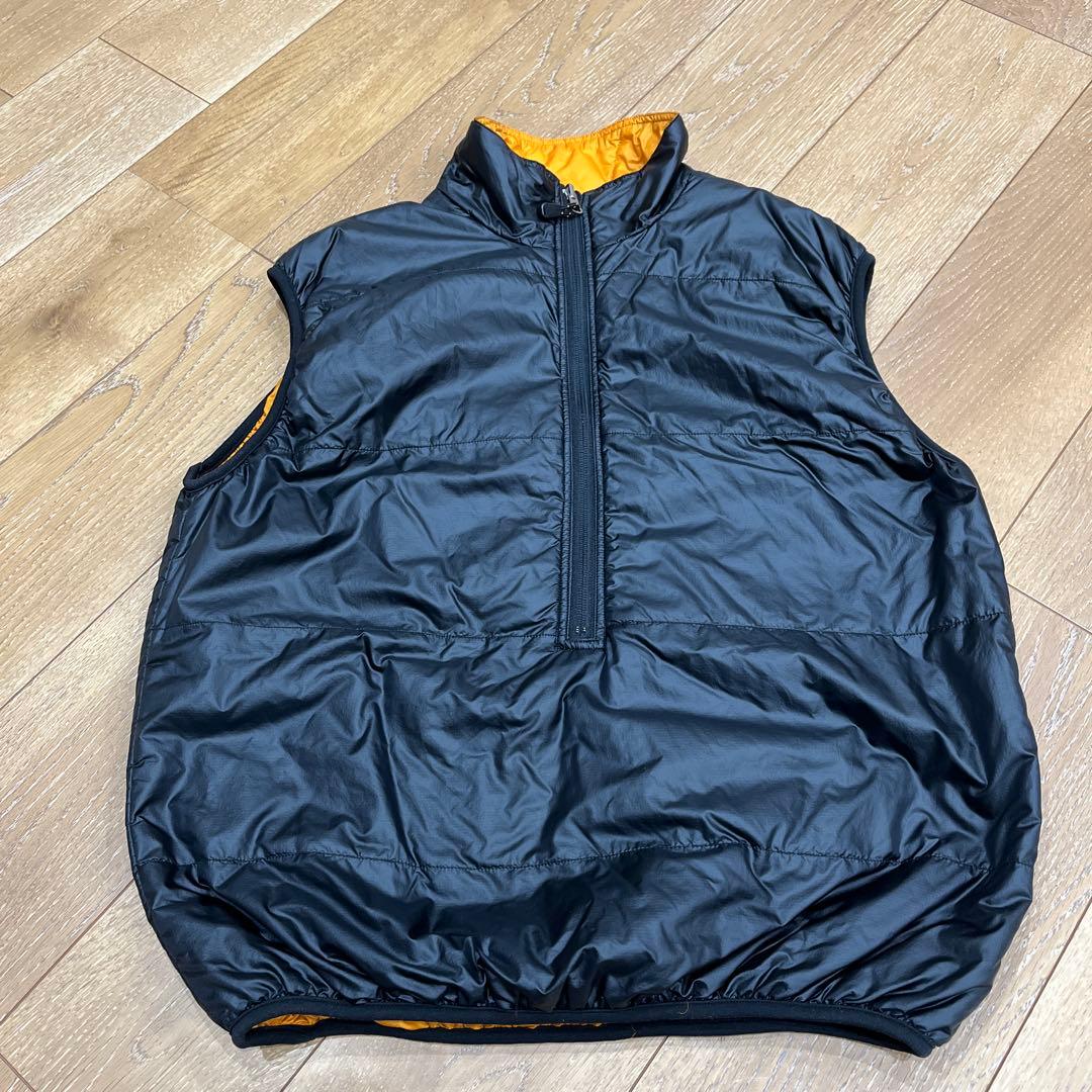 90's パフボールベスト　マンゴー　ムーンストーン　リバーシブル　M