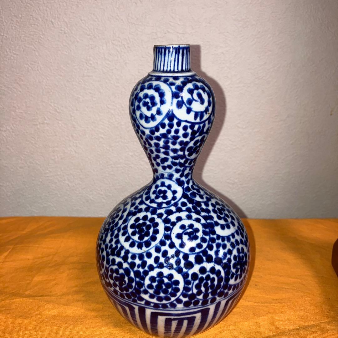 唐草瓢箪　徳利　古美術