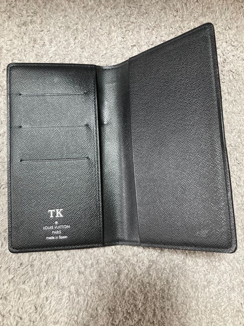 最終値下Louis Vuitton ダミエ ブラックレザー 手帳カバー