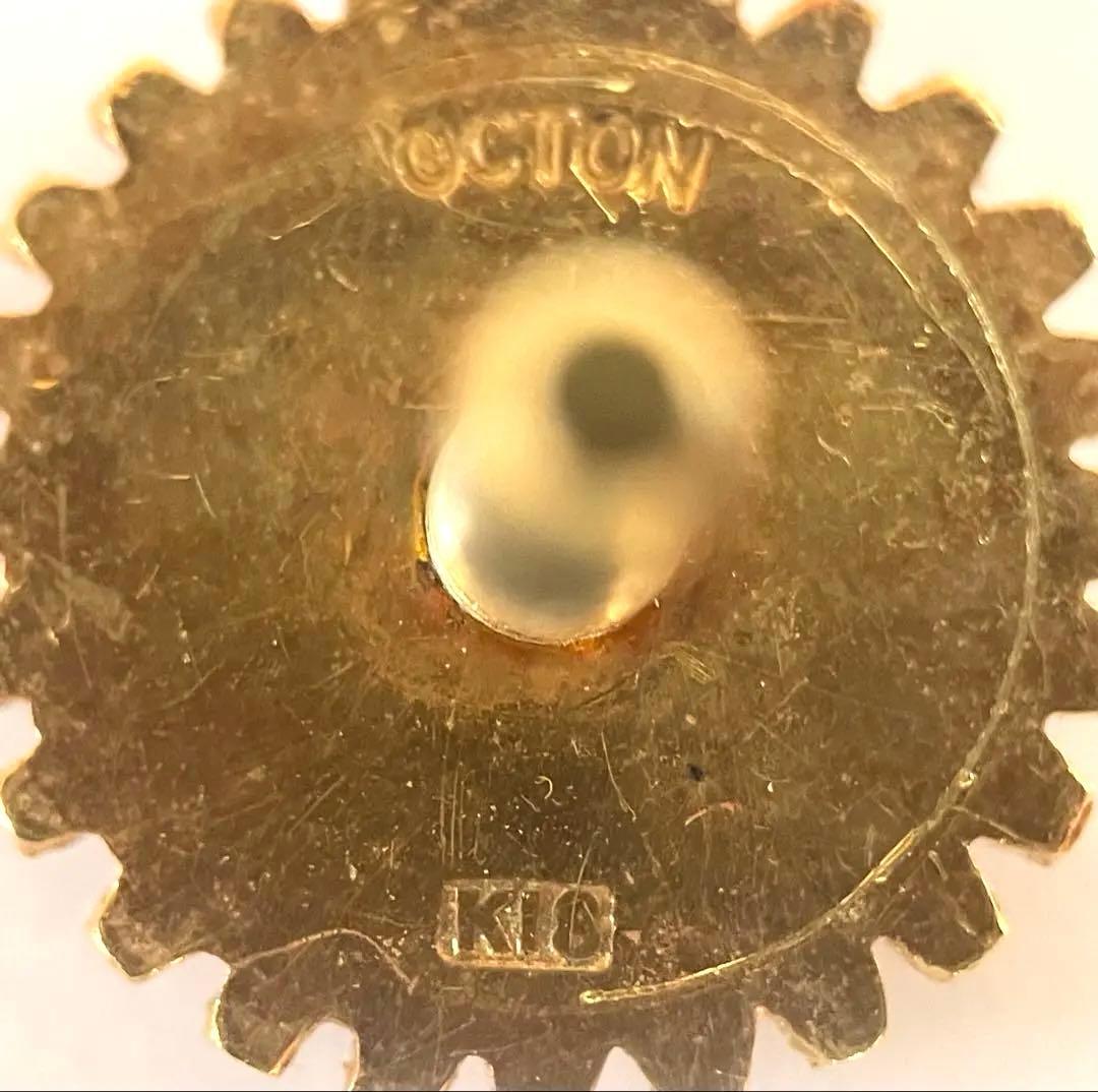 K18 刻印 ダイヤモンド 国際ロータリー ピンバッジ 襟章 重量3.5g