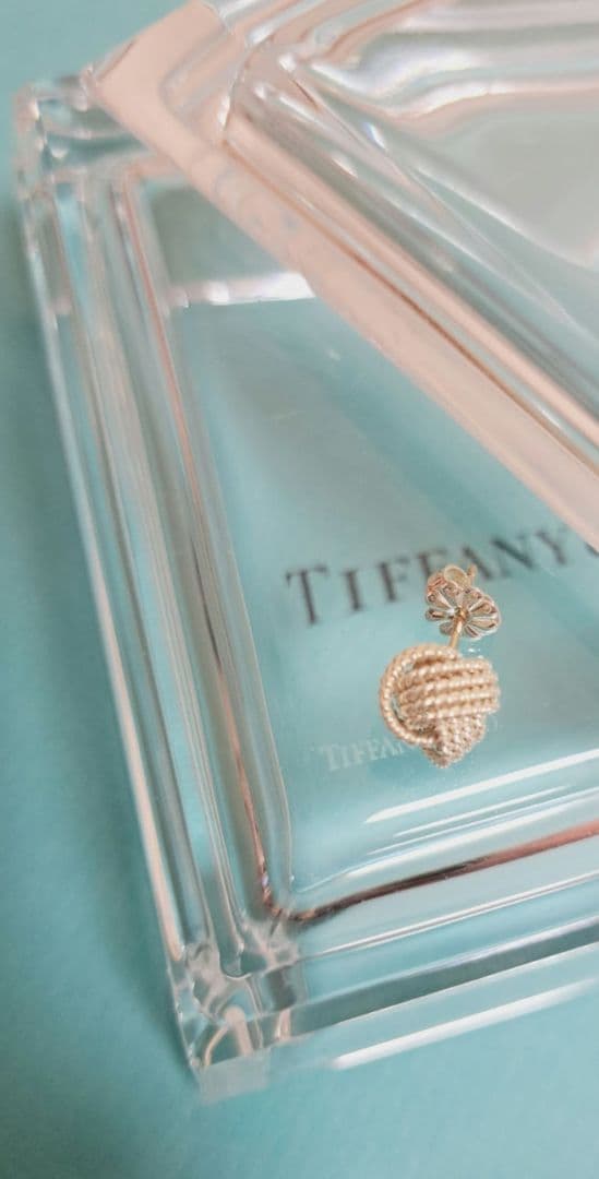 ティファニー サマセット メッシュ ツイスト ピアス 925 片耳用②