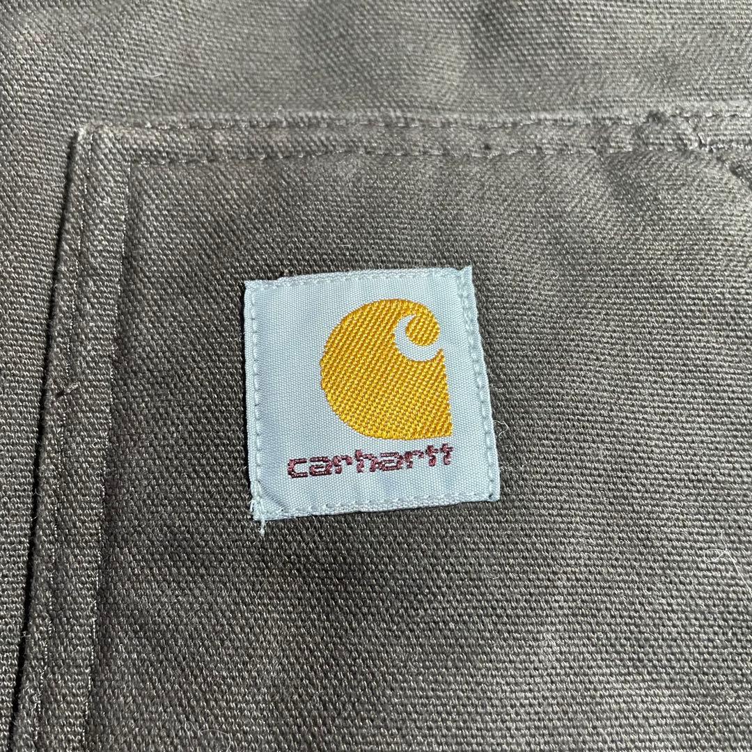 【Ksガレージ】カーハート古着ダックベスト 裏ボア ブラウン00'sフェード