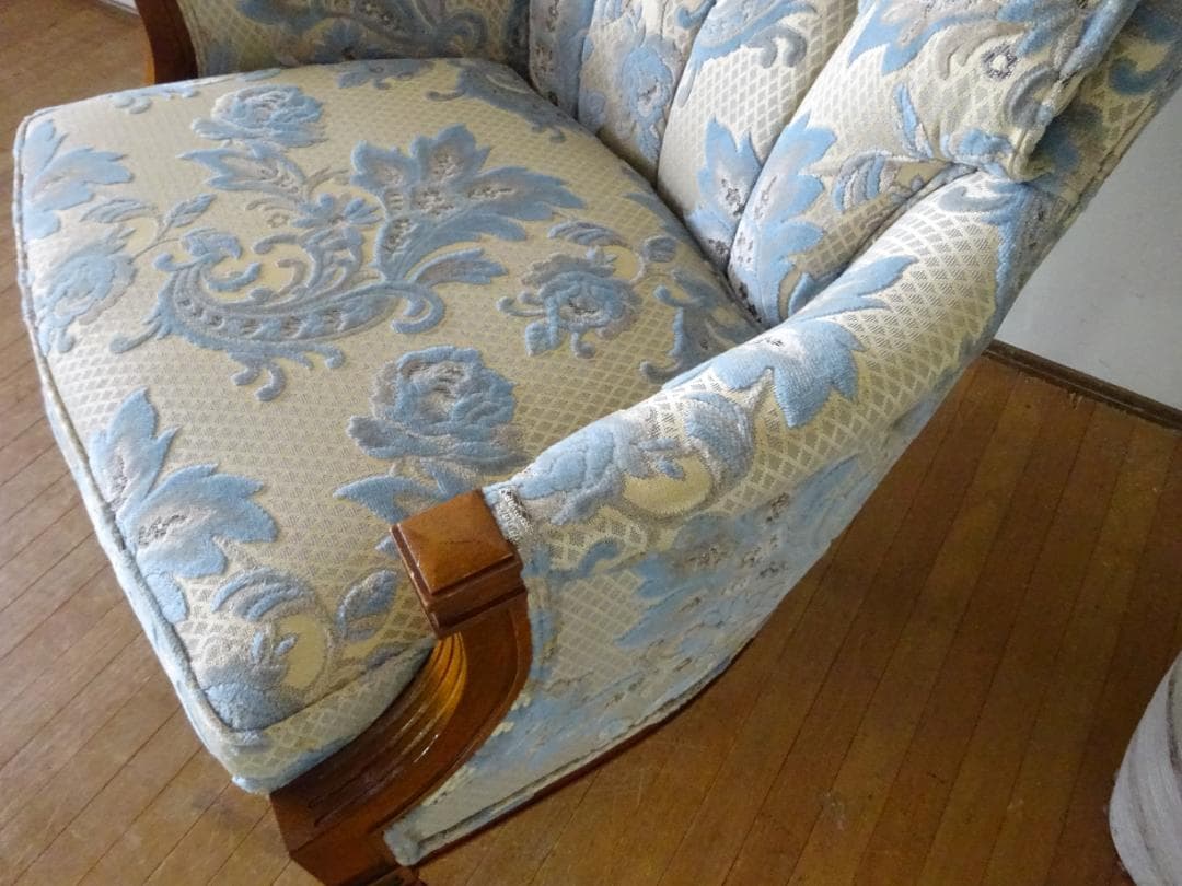 ドレクセルヘリテイジ　アップホルスタリー　イージーチェア　1Pソファ　超美品