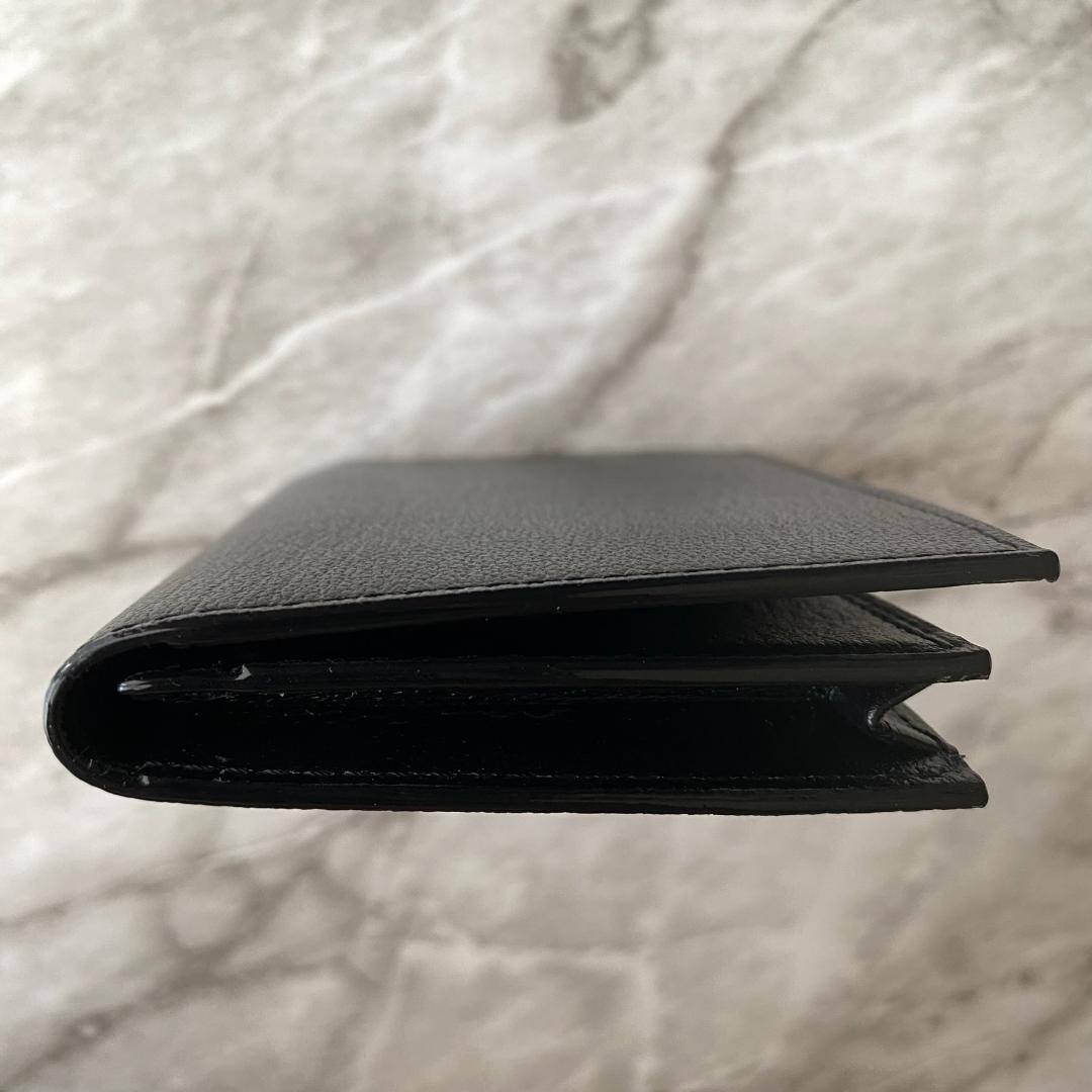 2367【新品 定価2.2万円】ラルコバレーノ★名刺入れ★BLACK★本革★
