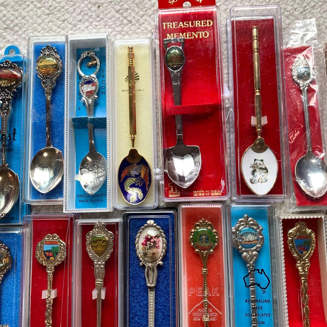 髭二重様 旅行記念 コレクターズスプーン スーベニアスプーン ほぼ箱入り36本
