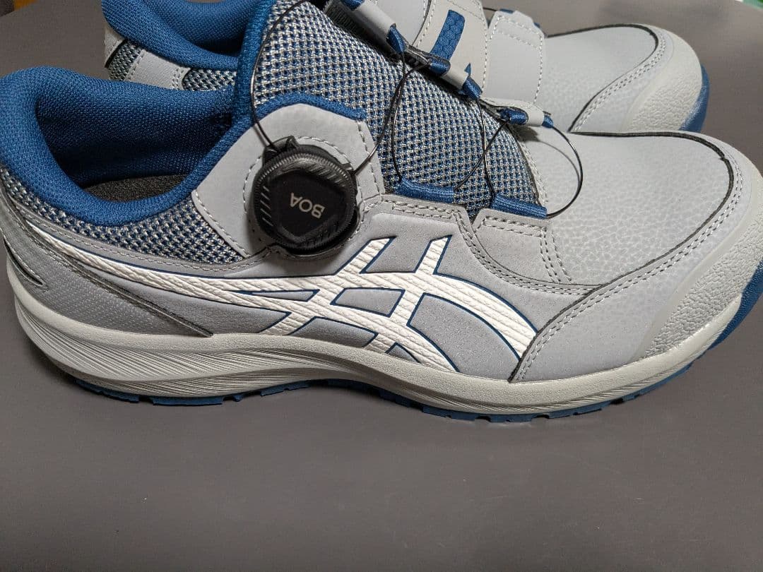 木*公様 asics BOAシステム安全靴 グレー/ブルー