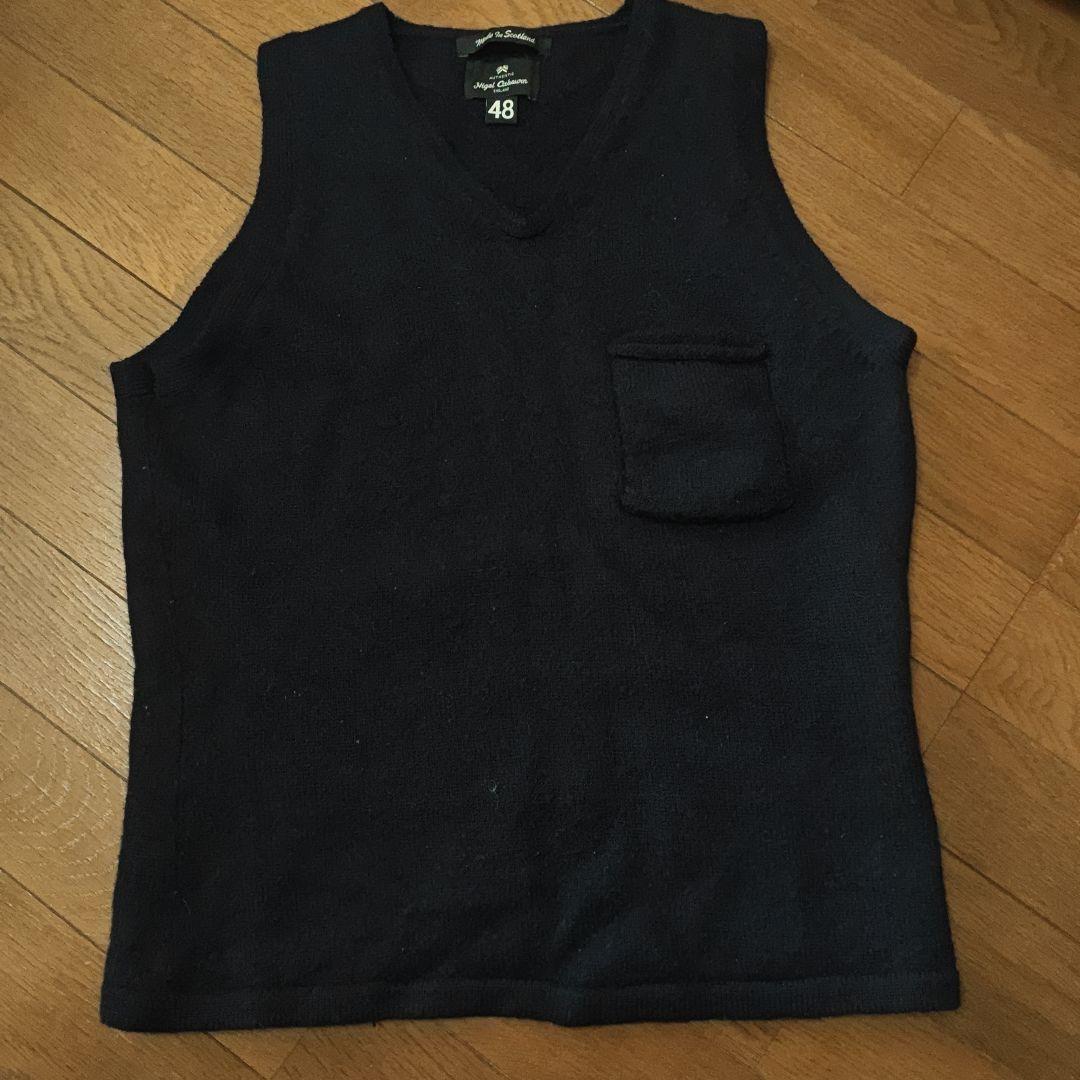 トップス Nigel Cabourn Alpaca wool Navy Vest
