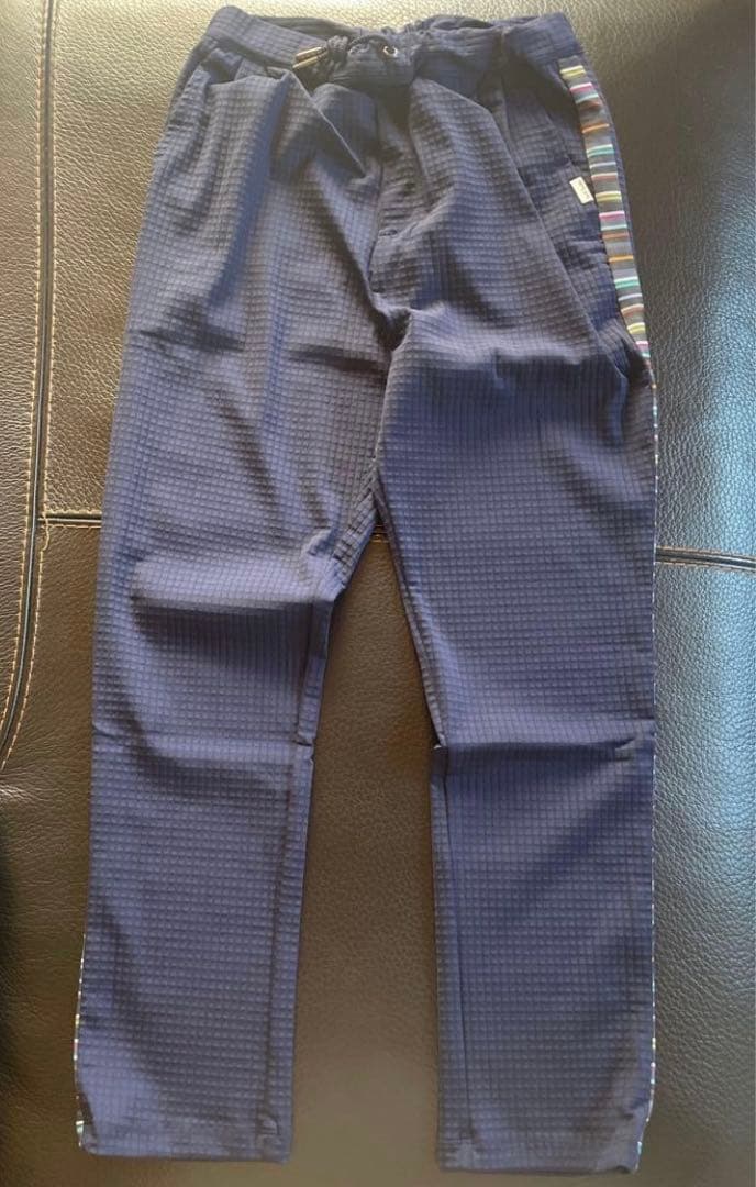 ストライプデザイン ネイビー長ズボン 150cm