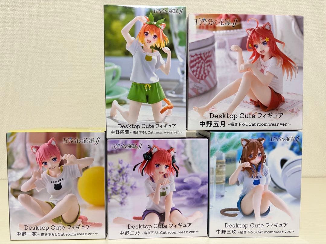 Desktop Cute フィギュア 五等分の花嫁5体セット