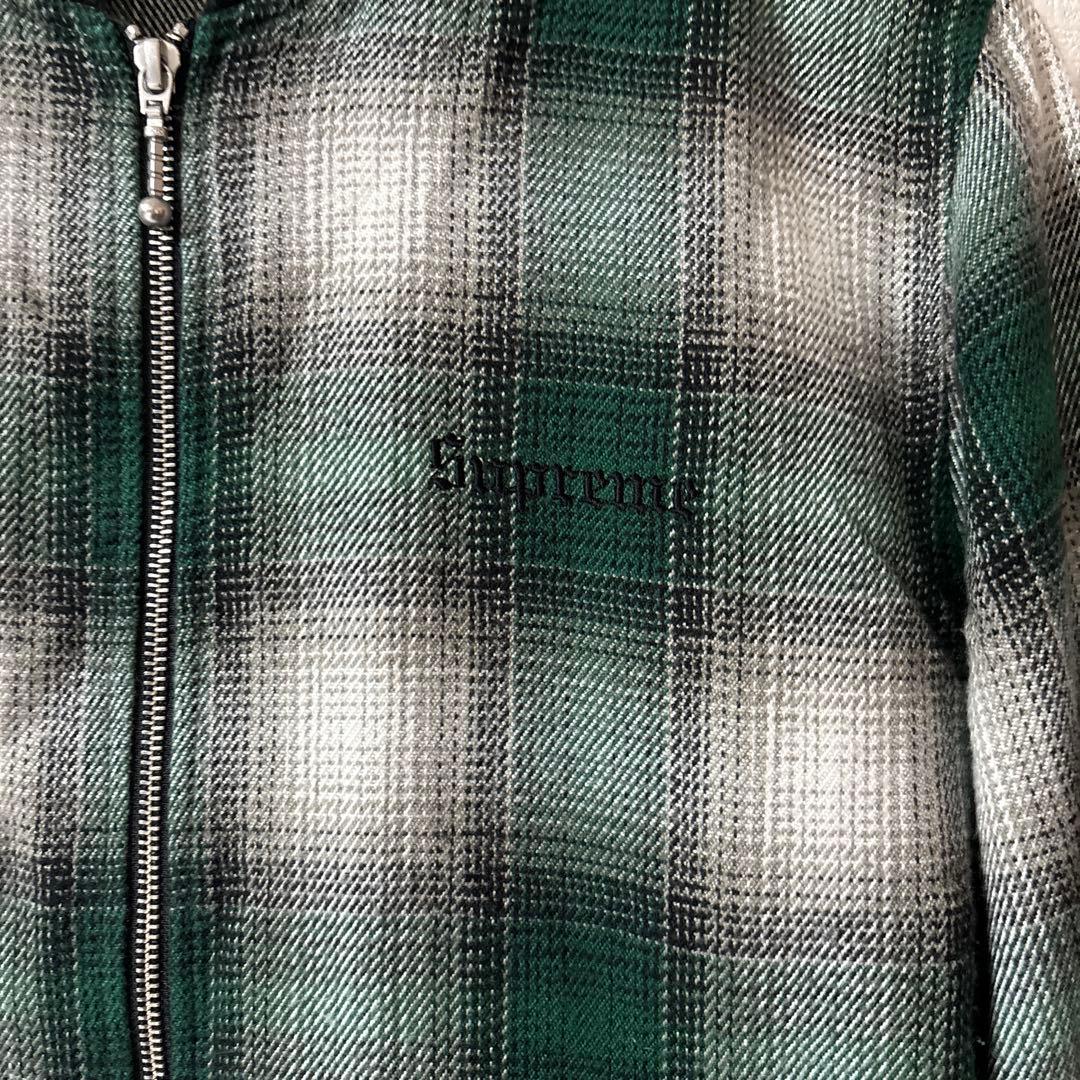 最終値下げ‼️Supreme Shadow Plaid Bomber Jacket