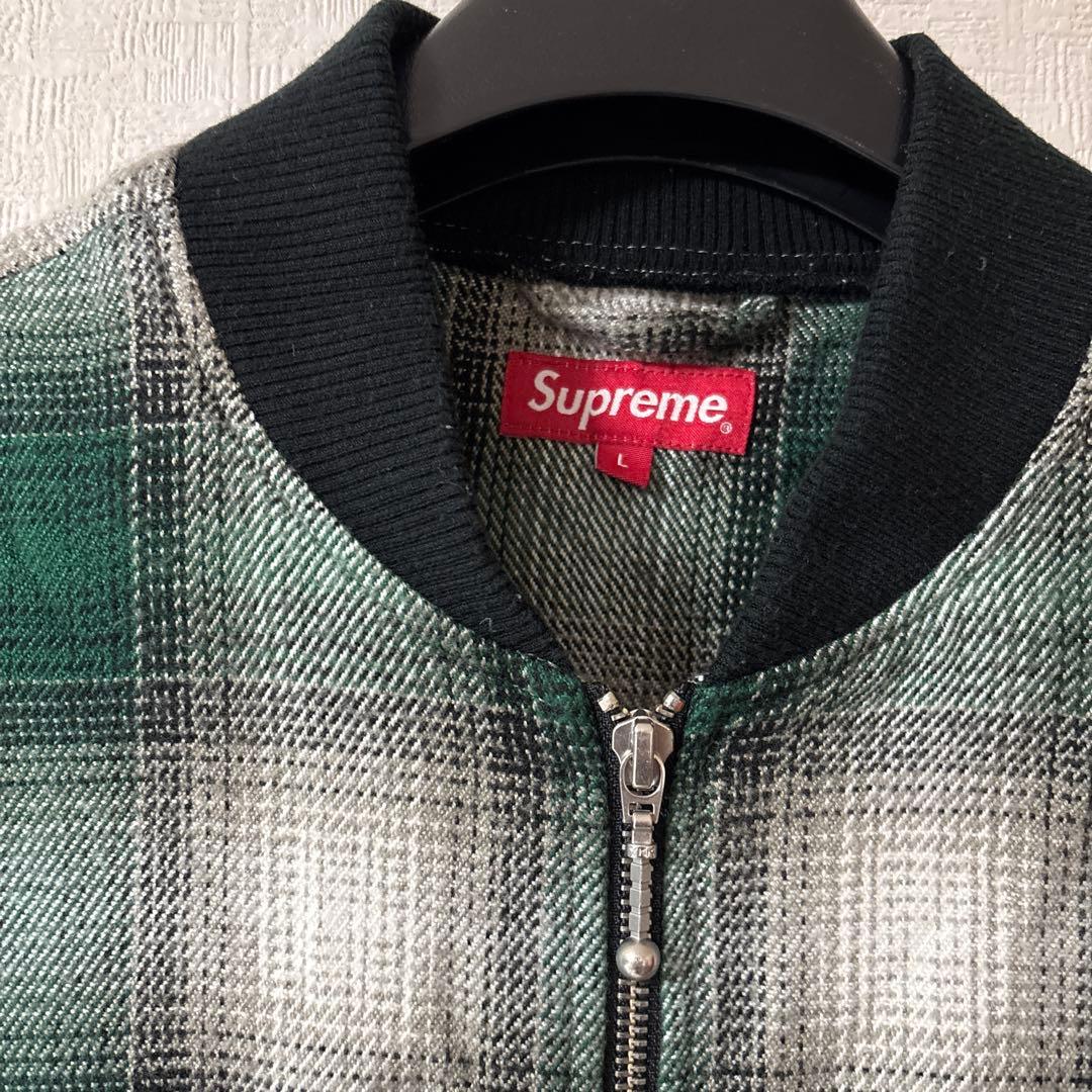 最終値下げ‼️Supreme Shadow Plaid Bomber Jacket