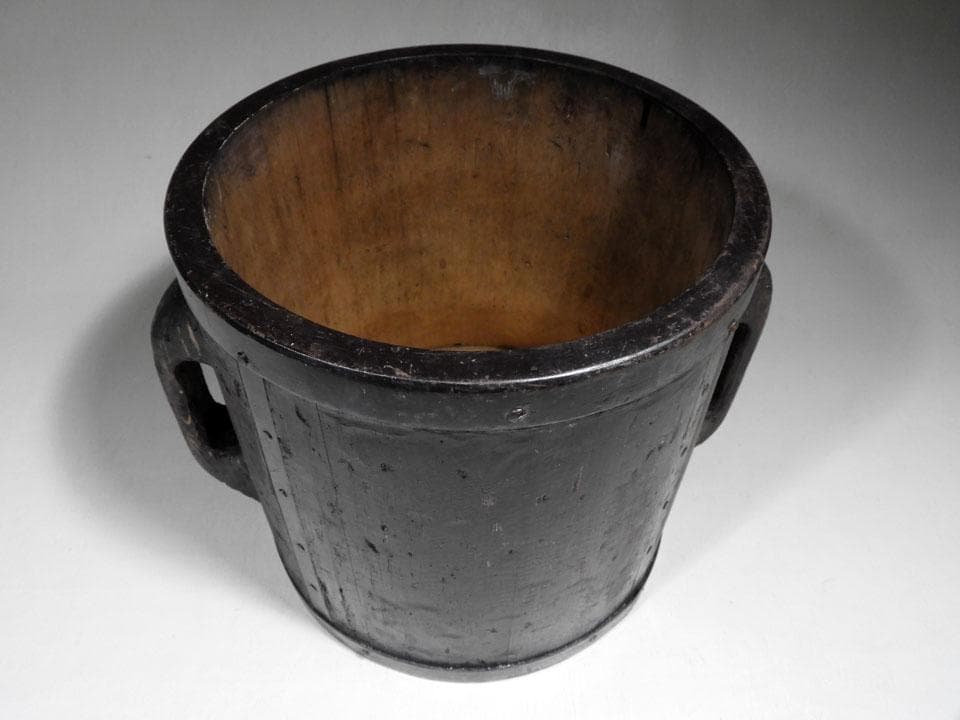 ●滅多にありません 半斗升 五升枡 昭和レトロ 民具 古道具 高さ25.5㎝