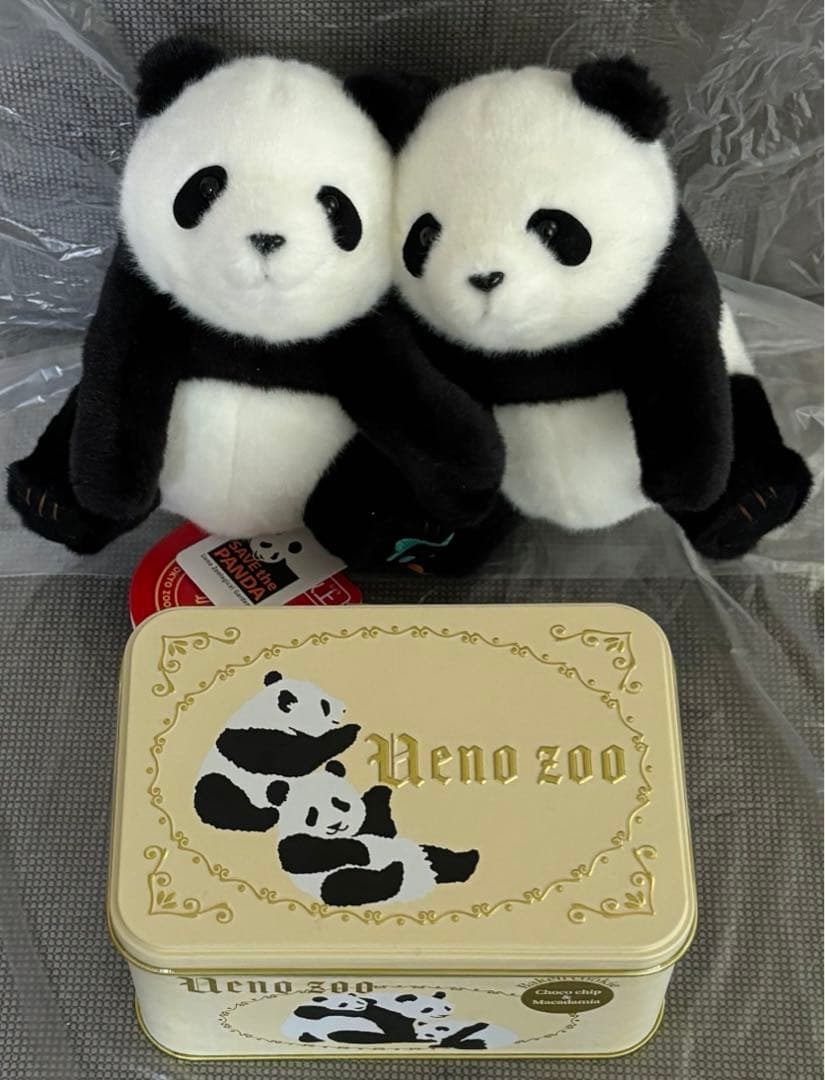 【2品セット】上野動物園　パンダ　パンダ　ぬいぐるみ シャオシャオ　レイレイ