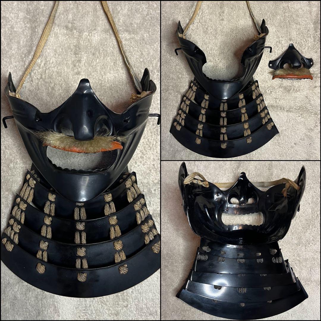 【Patra】丸武産業製【鎧•甲冑】黒色紺糸威当世具足【鎧立て•櫃付】