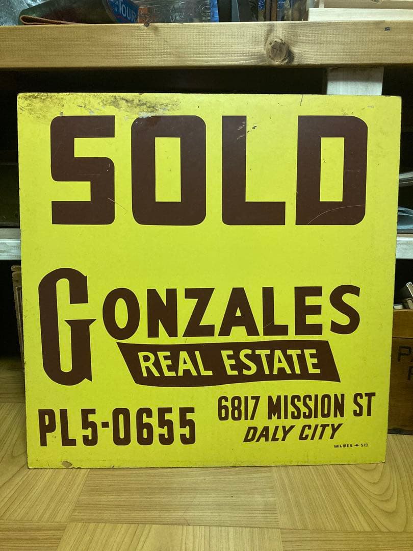 ビンテージ　とても大きな看板　アメリカ　エステートセール