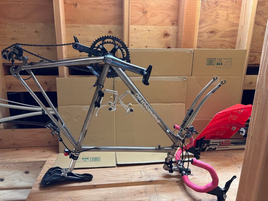 【ランランラン】Panasonicチタンフレームロードバイク