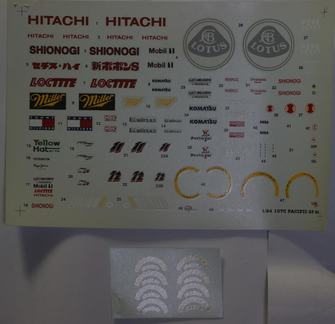 超希少CLUB M　ロータス１０7Cレジン・メタル組立キット１／２４　未組立