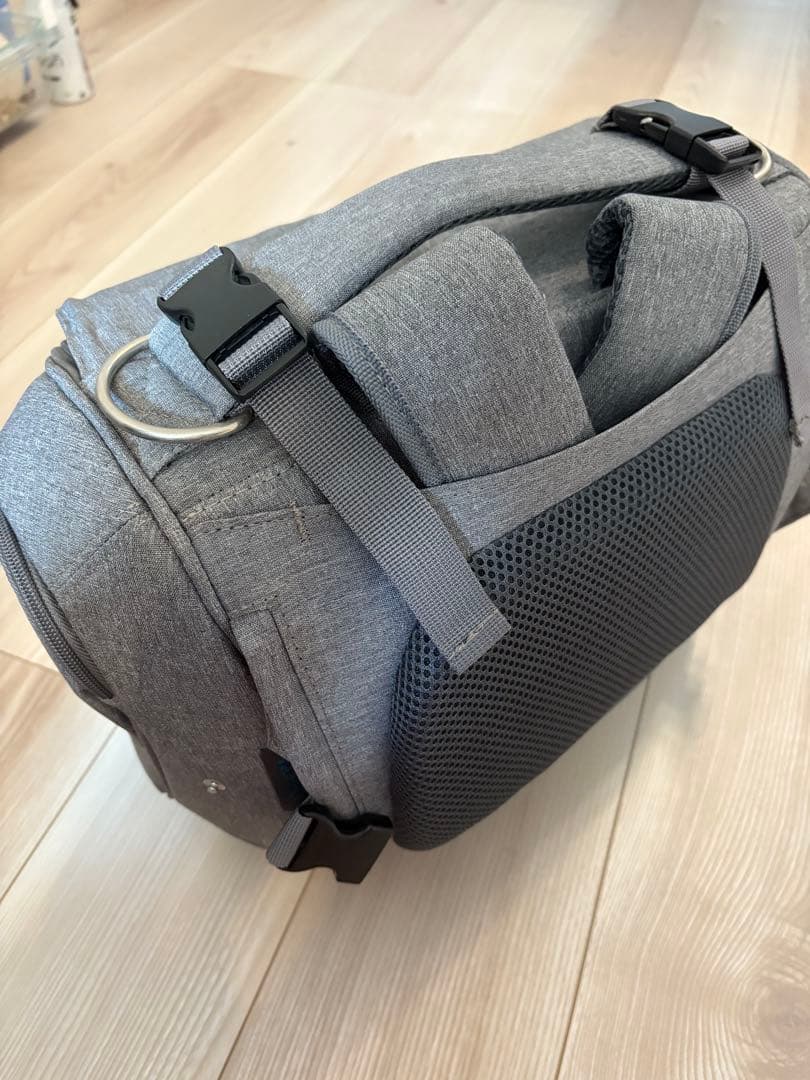 犬用キャリーバッグ グレー 小型犬用