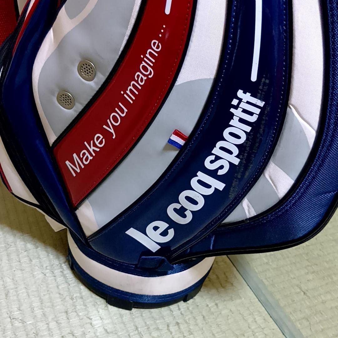 le coq sportif キャディバッグ ゴルフバッグ トリコロール