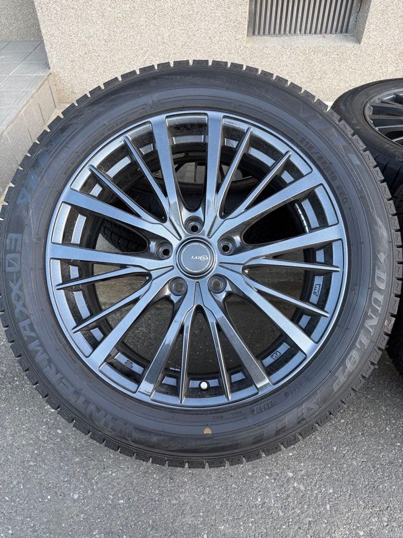 18インチ ダークグレー ホイールセット DUNLOPタイヤ　スタッドレス