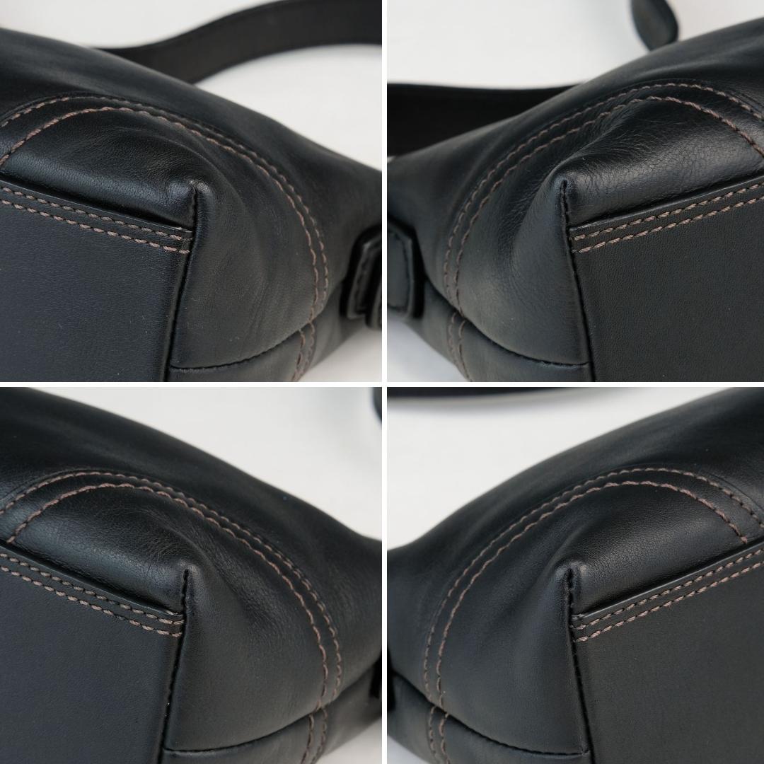 【極美品】COACH フォーマルバッグ ハンドバッグ ワンショルダー レザー 黒