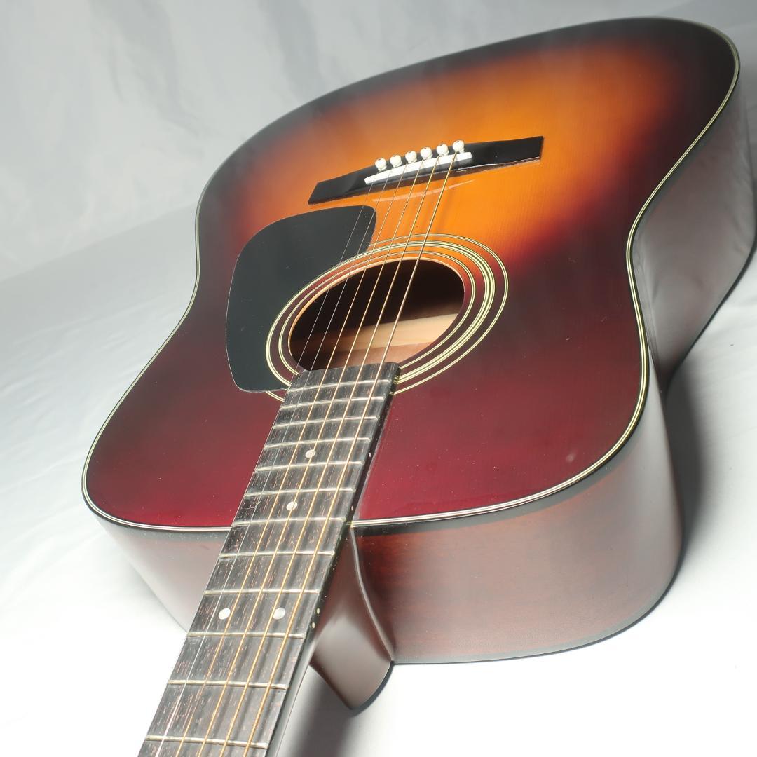 弦交換美品 Morris M-205 アコースティックギター タバコサンバースト