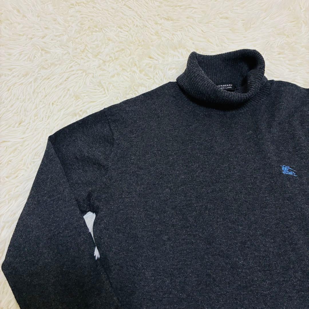 BURBERRY BLACK LABEL　カシミヤ混　タートルネック　サイズ2