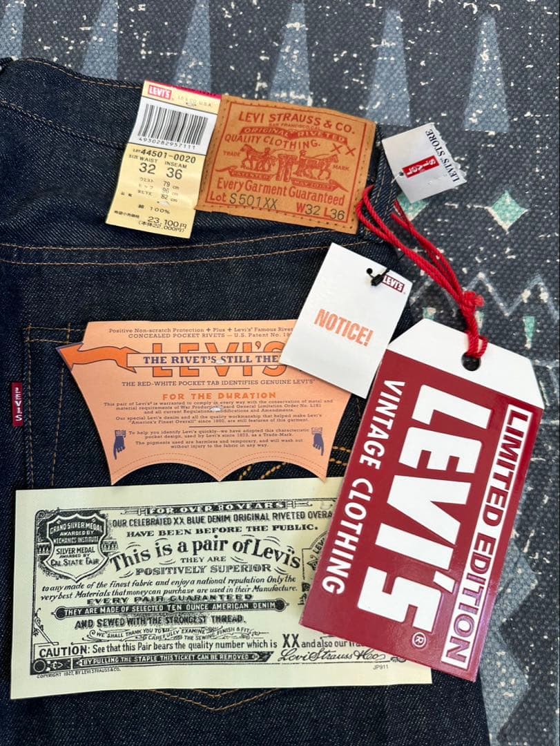 善*十様 LEVI’SS501XX大戦モデルLVCLIMITEDEDITIONW