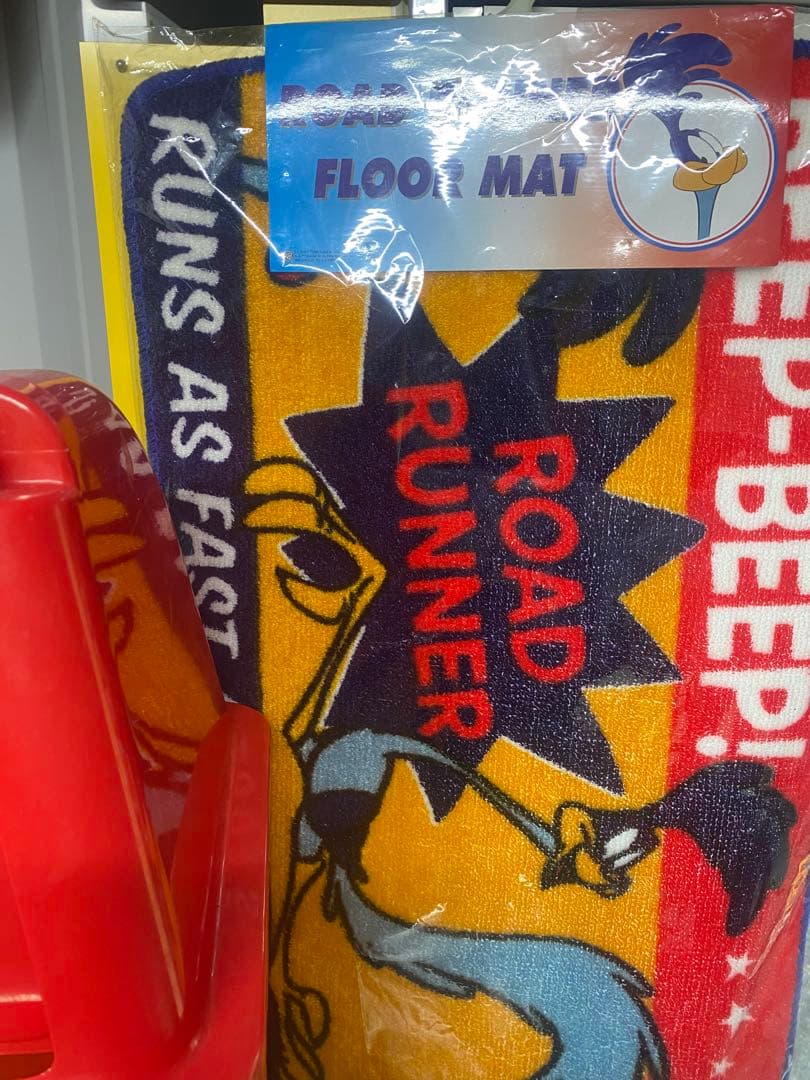 ロードランナー ゴミ箱とフロアマット セット デッドストック