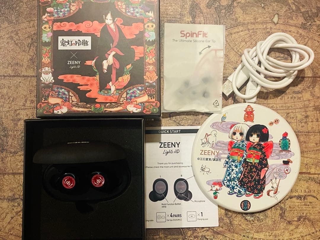 鬼灯の冷徹 zeeny ワイヤレスイヤホン 充電器 セット