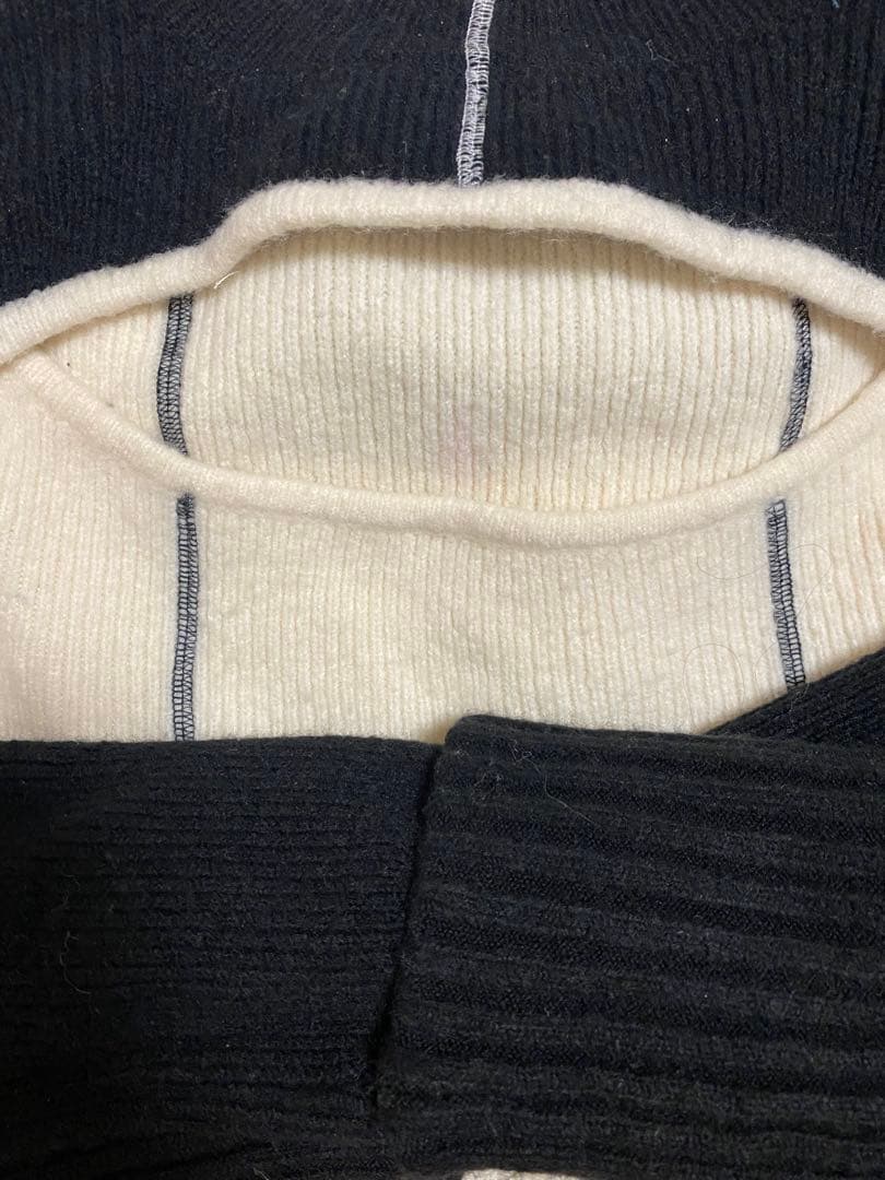 andmary Milo mini dress ivory ワンピース　ニット