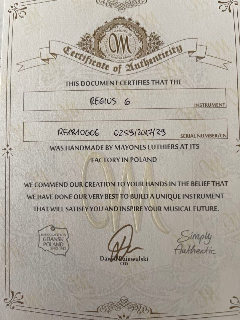 【HAL】Mayones regius6 ケース2種