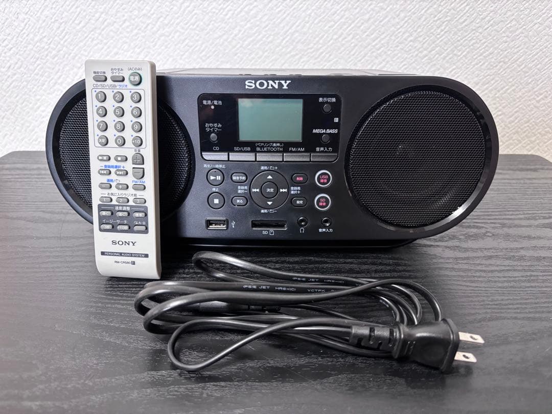 SONY ZS-RS81BT CDラジオ Bluetooth対応 リモコン付き