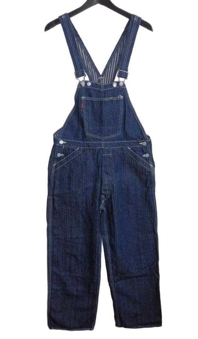 EVISU エヴィス 裏ヒッコリー デニム オーバーオール W30 エヴィスヤ