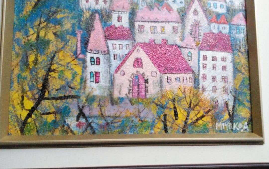 油絵 童画【荒井 千代子作】現代童画会員・春季展会友賞・栃木県芸術祭奨励賞他！