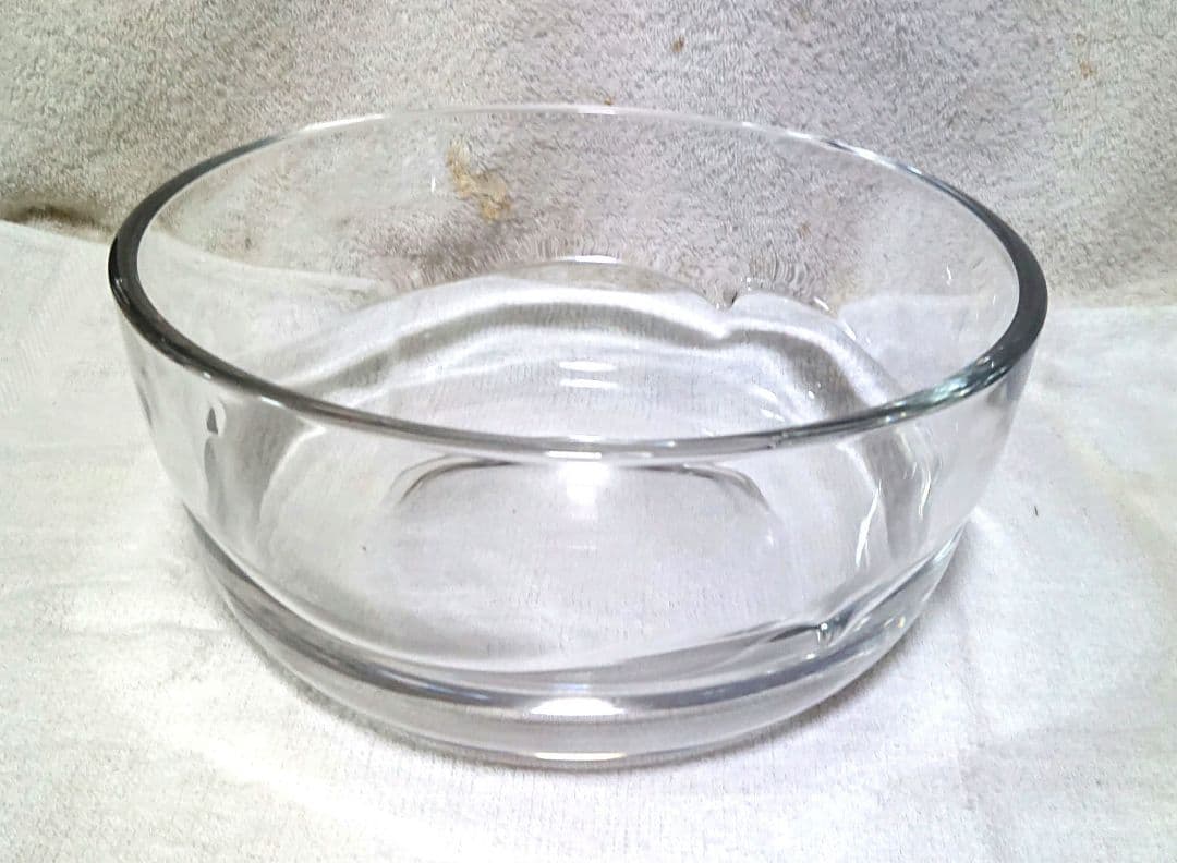 茶道具ギヤマン平水指し黒い漆蓋付きA479