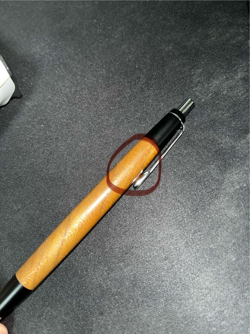 野原工芸 旧型 欅 シルバークリップ シャーペン