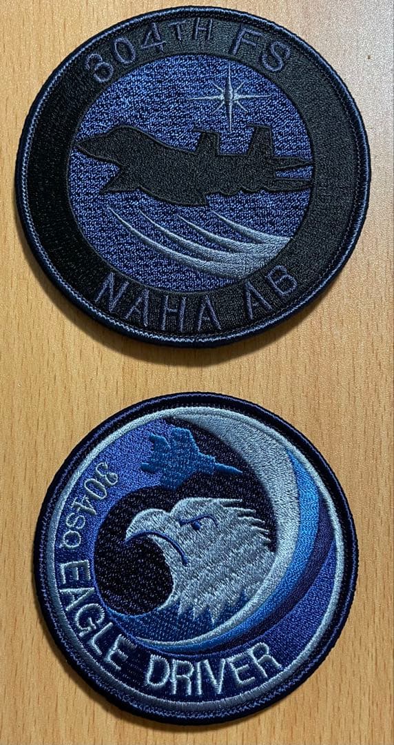 航空自衛隊　那覇基地第304飛行隊　ロービジパッチ　イーグルドライバー2枚セット