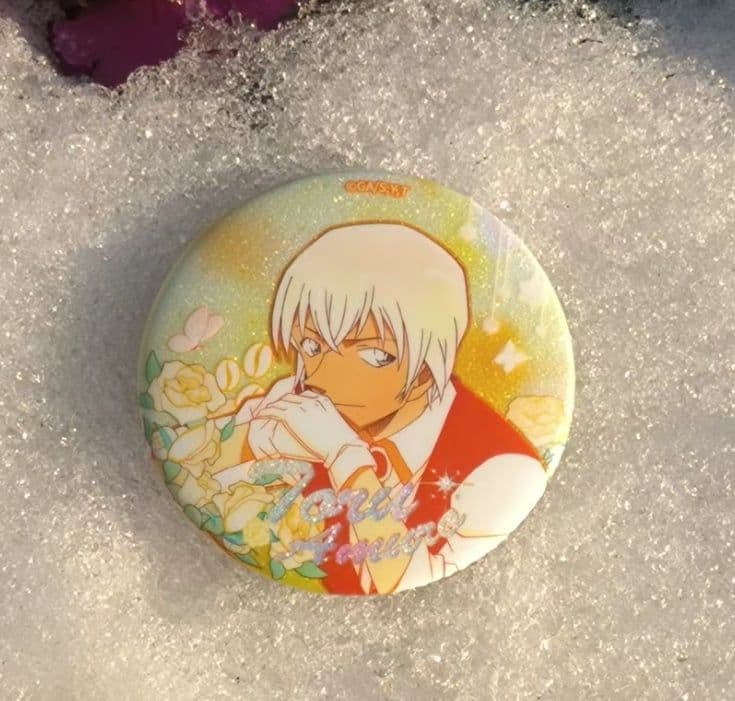 ❤️名探偵コナン 安室透 中国限定 グリッター 缶バッジ❤️